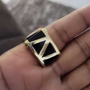 Stunning Unique 925 Onyx Ring